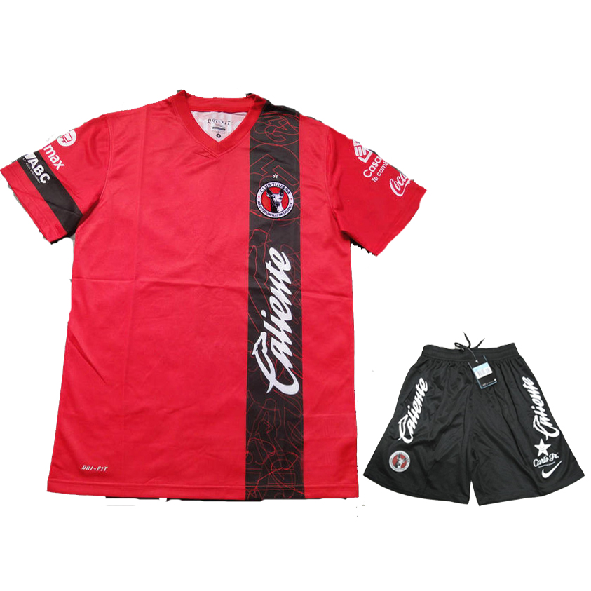 13-14 Club Tijuana Home Red Jersey Kit(Shirt+Short) - Click Image to Close